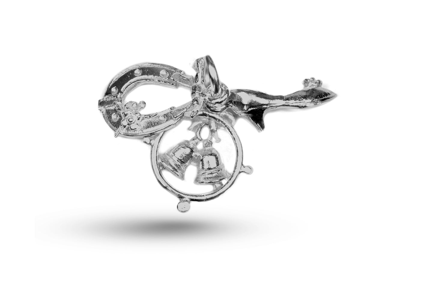White gold Wedding Set charm.