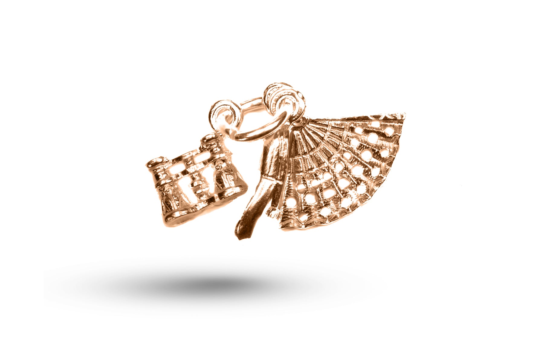 Luxury rose gold ballet set 2 charm.