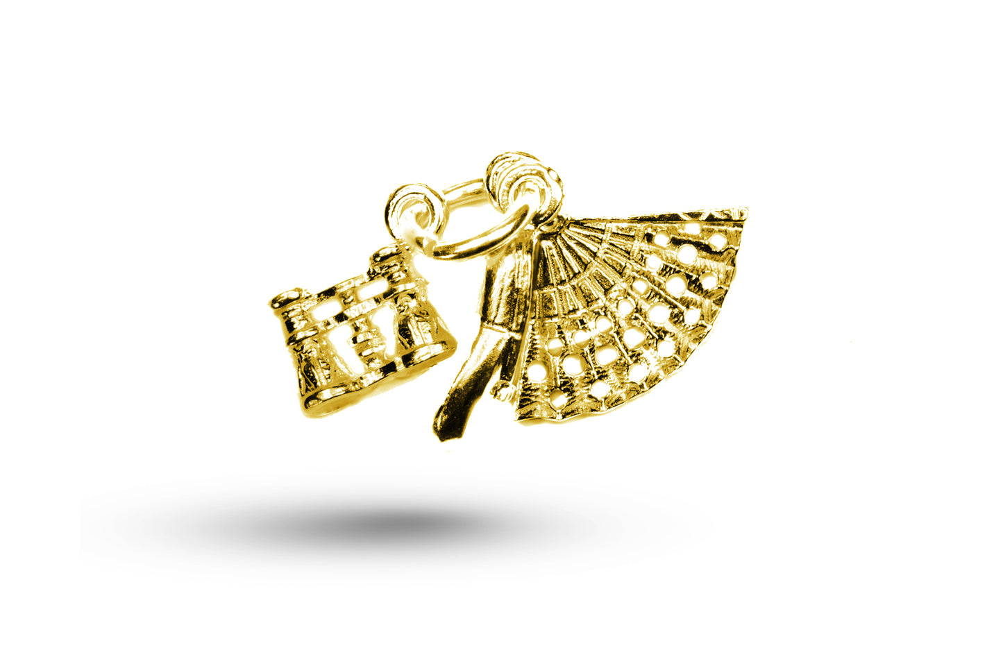 Luxury yellow gold ballet set 2 charm.