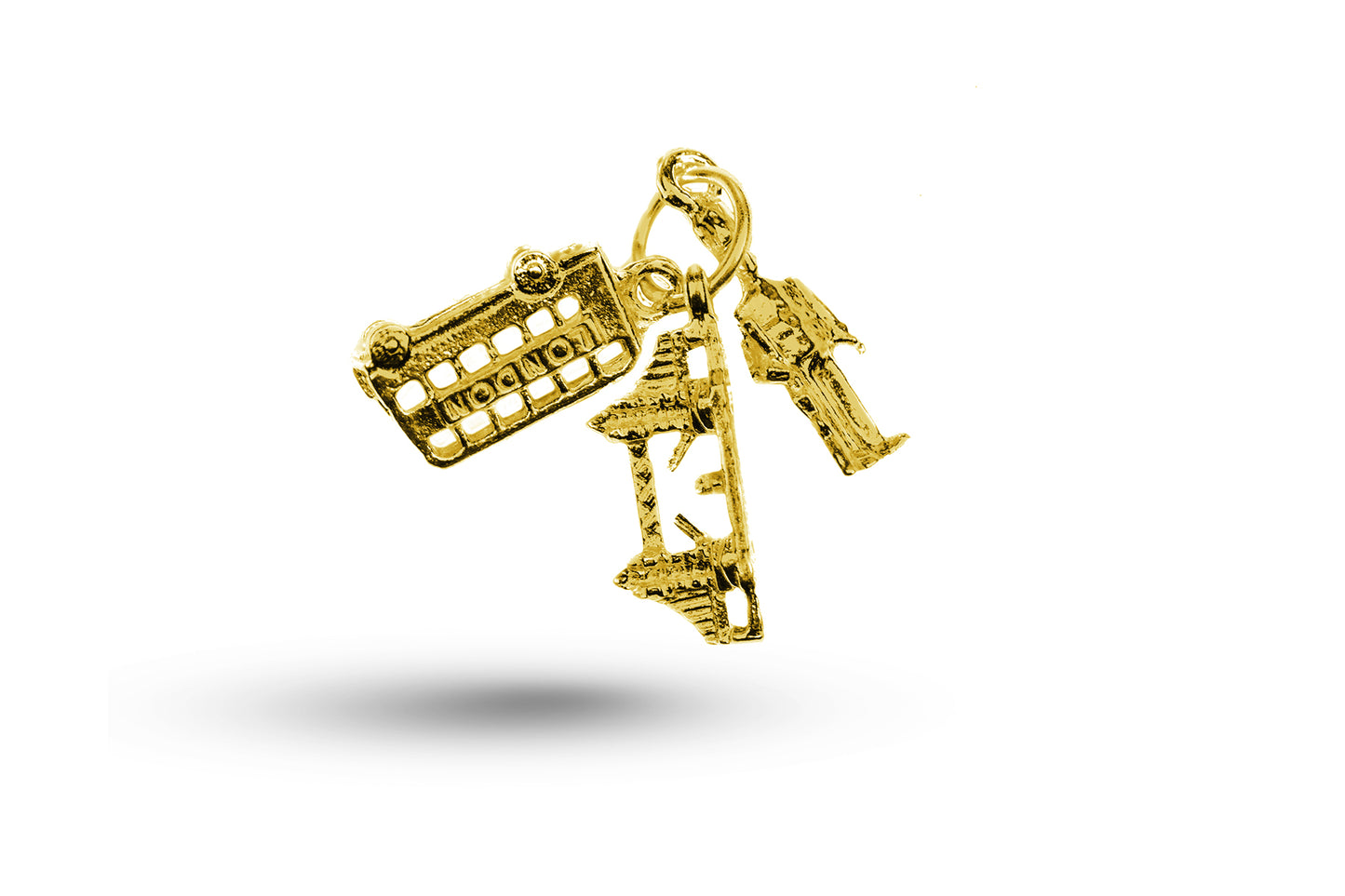 Yellow gold London Set charm.
