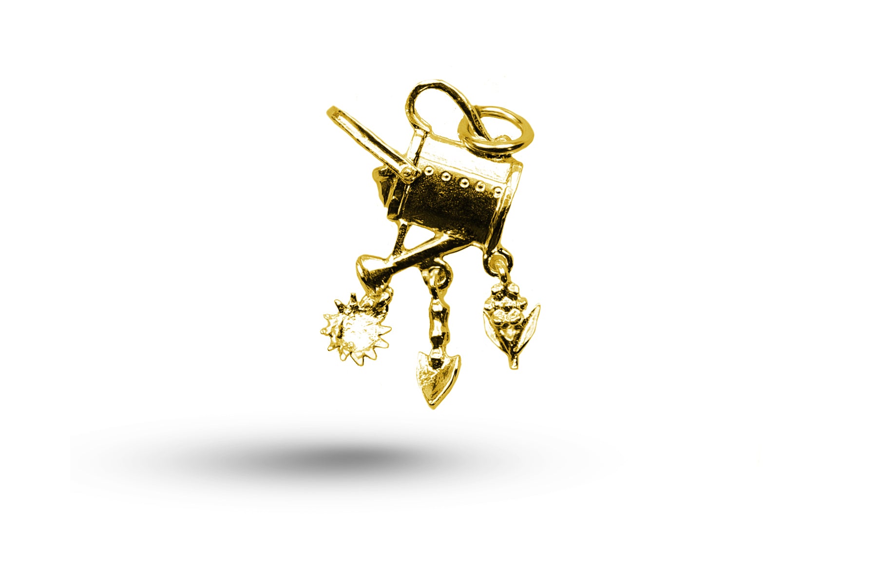 Yellow gold Watering Can Set charm.
