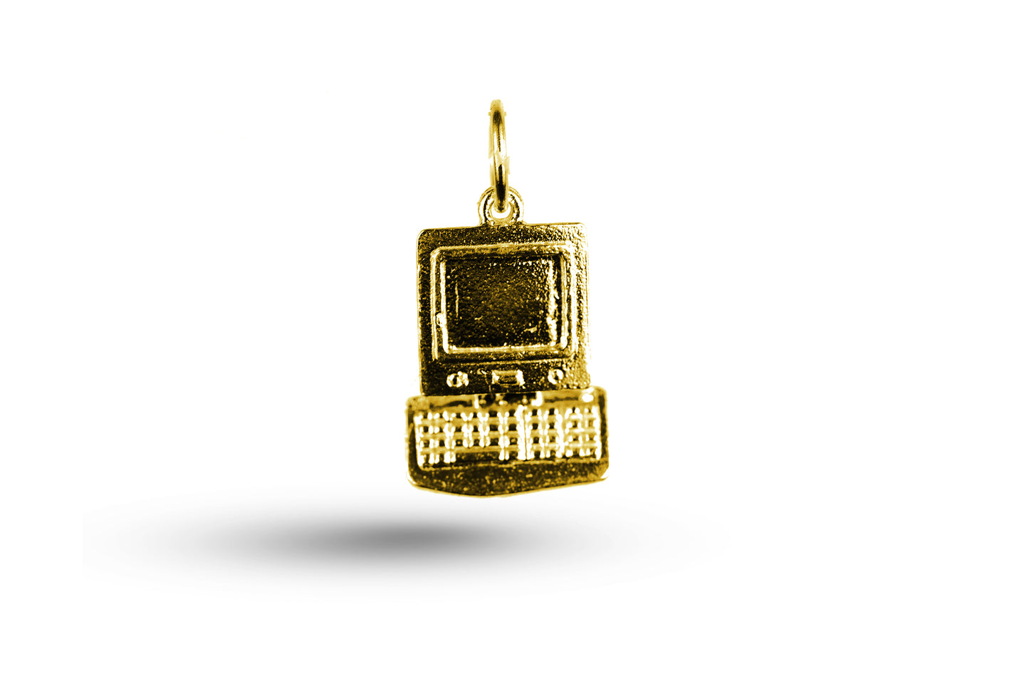 Luxury yellow gold Computer charm.