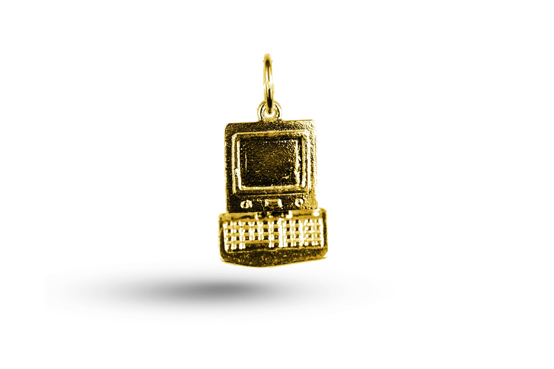 Luxury yellow gold Computer charm.