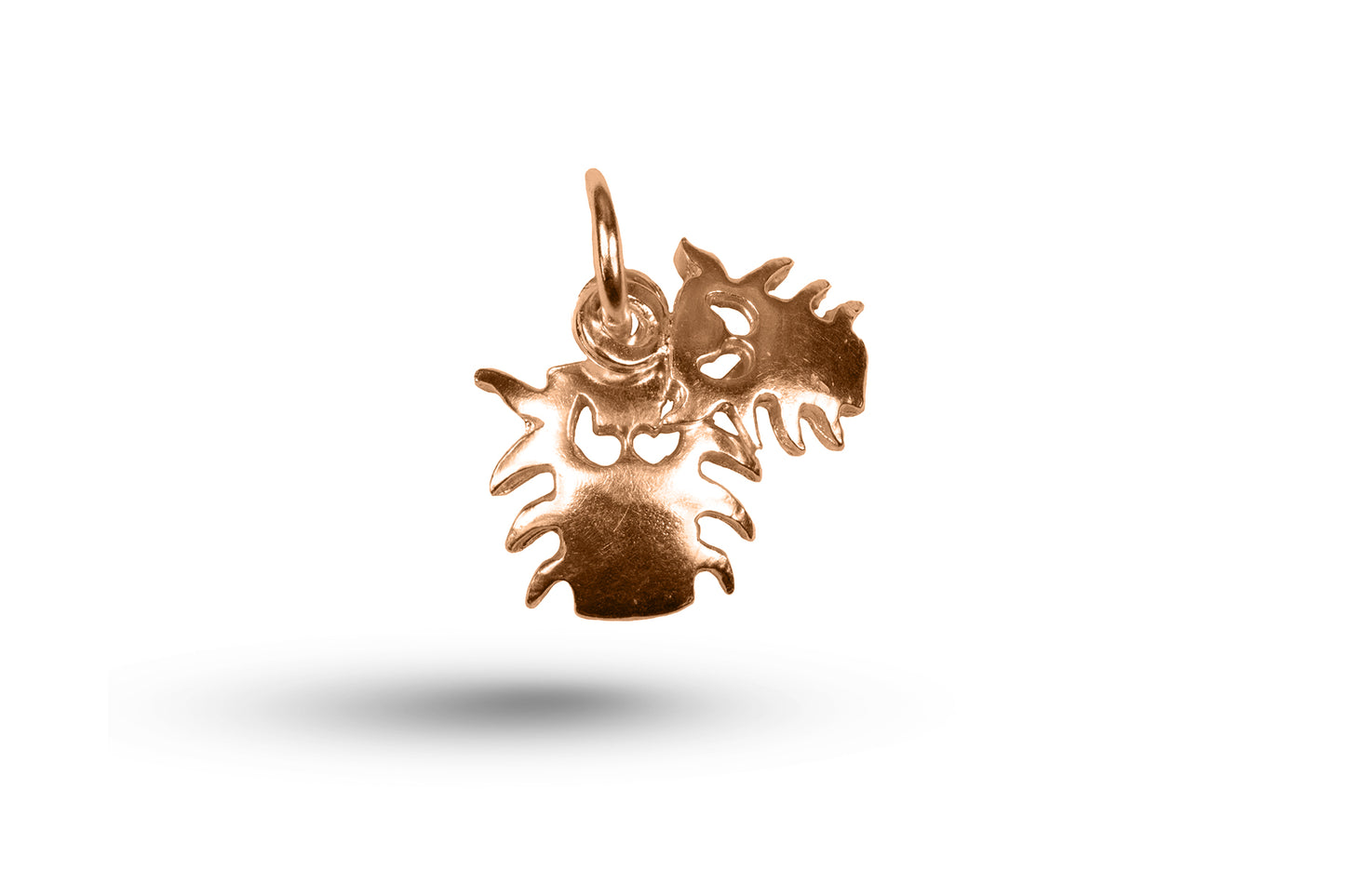 Rose gold Computer Bugs charm.