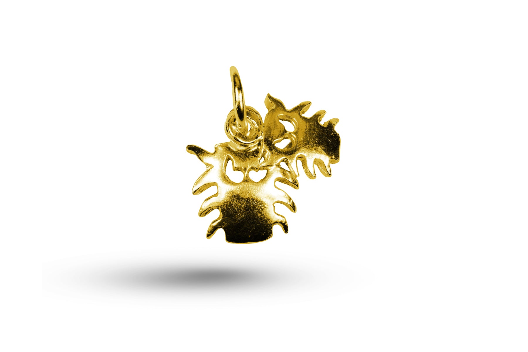 Yellow gold Computer Bugs charm.