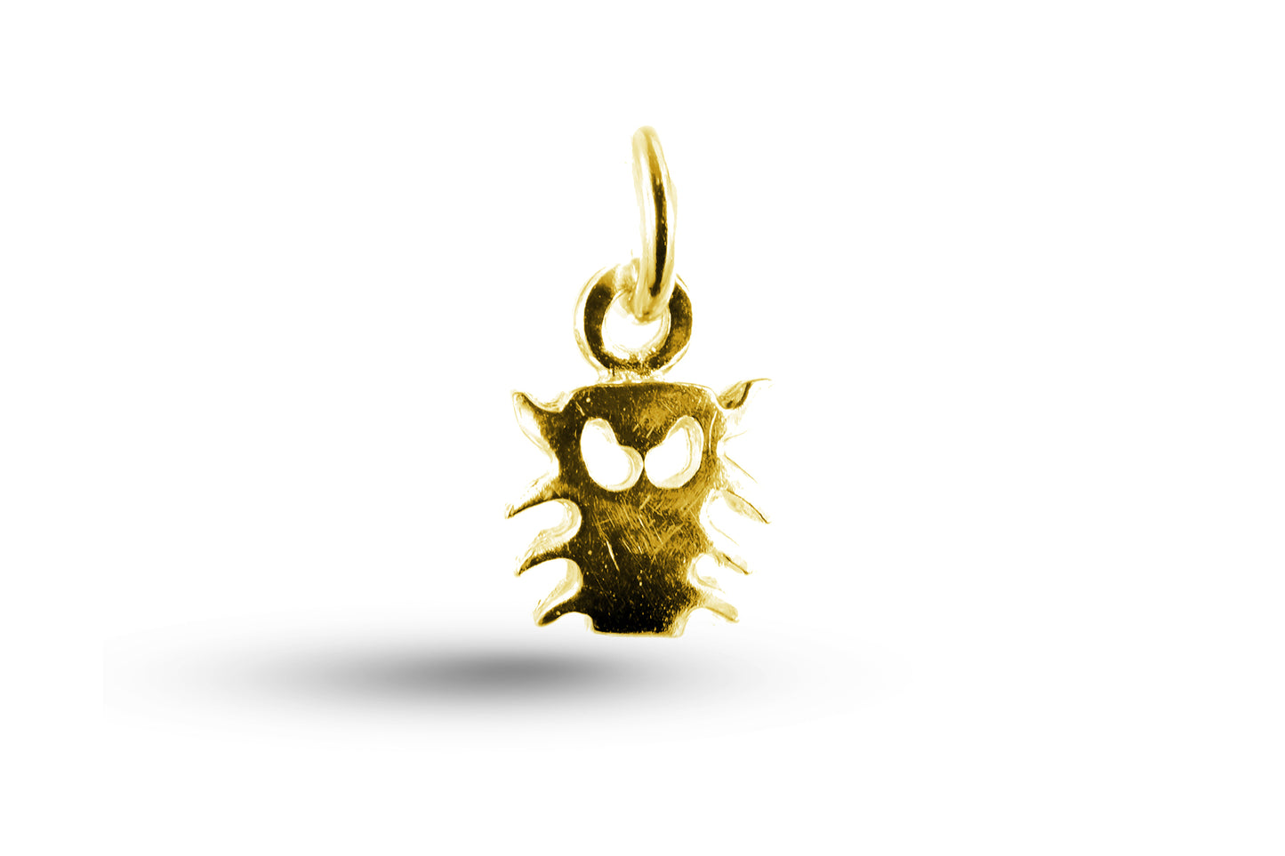 Yellow gold Computer Bug charm.