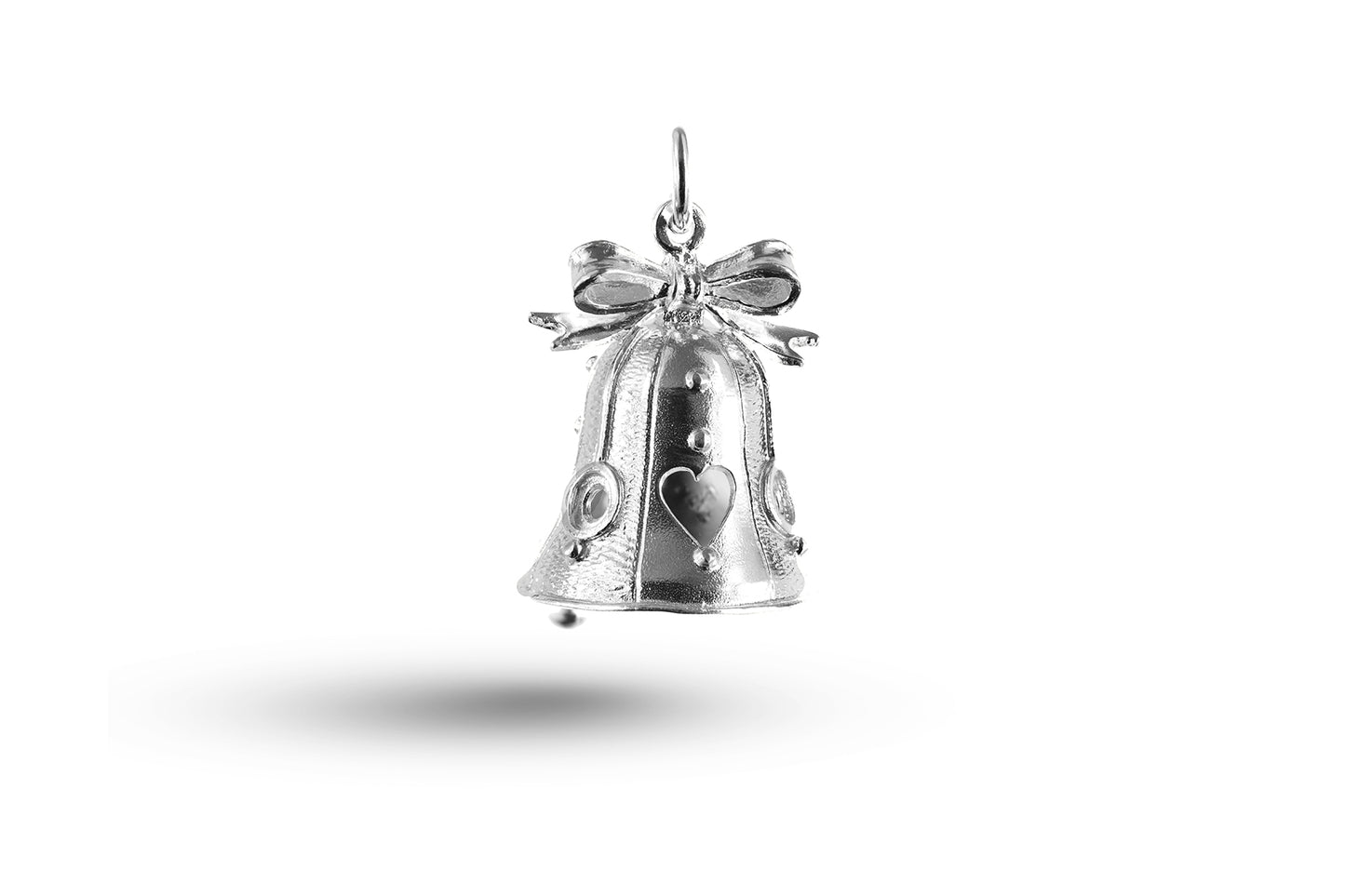 White gold Wedding Bell charm.