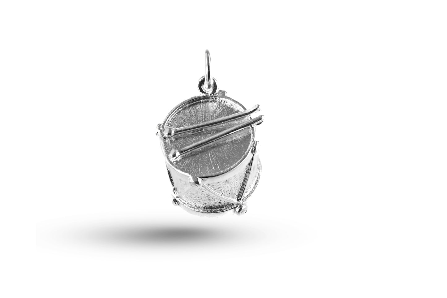 White gold Drum charm.