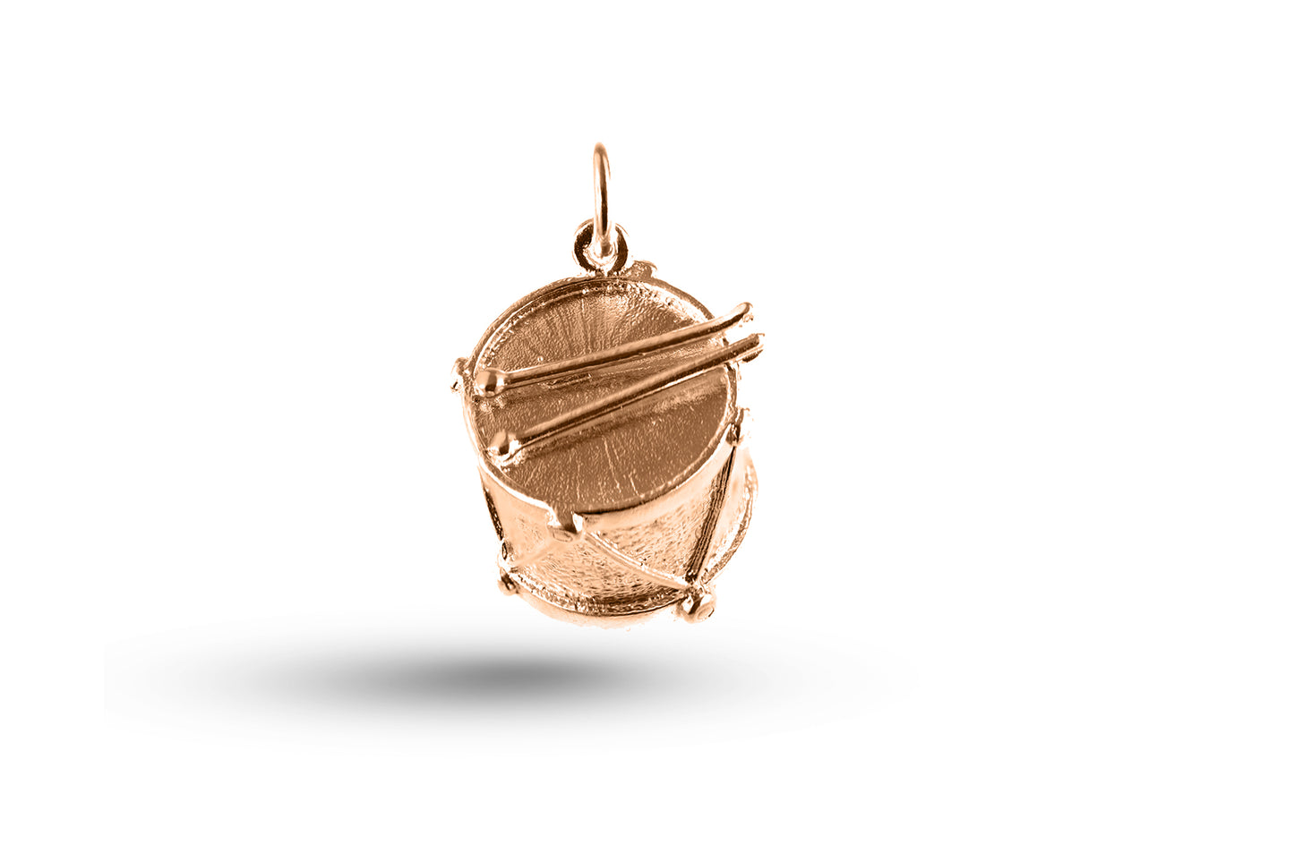 Rose gold Drum charm.