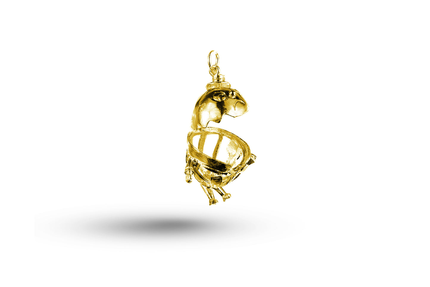 Yellow gold Humpty Dumpty Cracks Open charm.