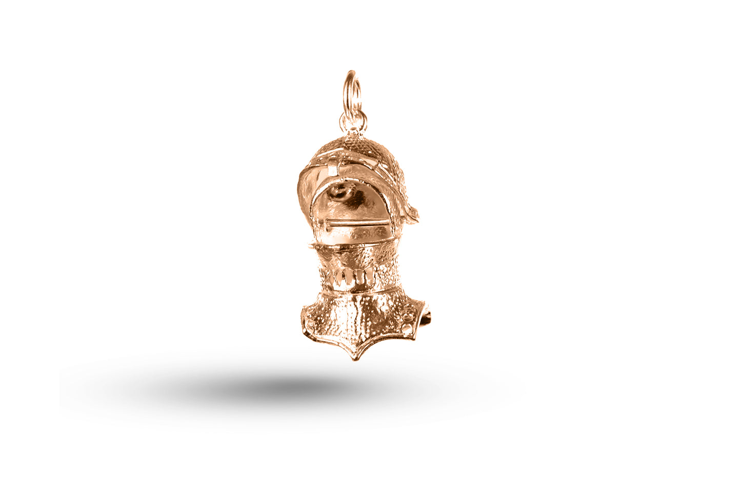 Rose gold Visor charm.