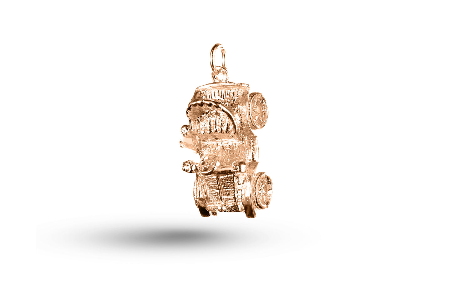 Rose gold Moving Vintage Car charm.