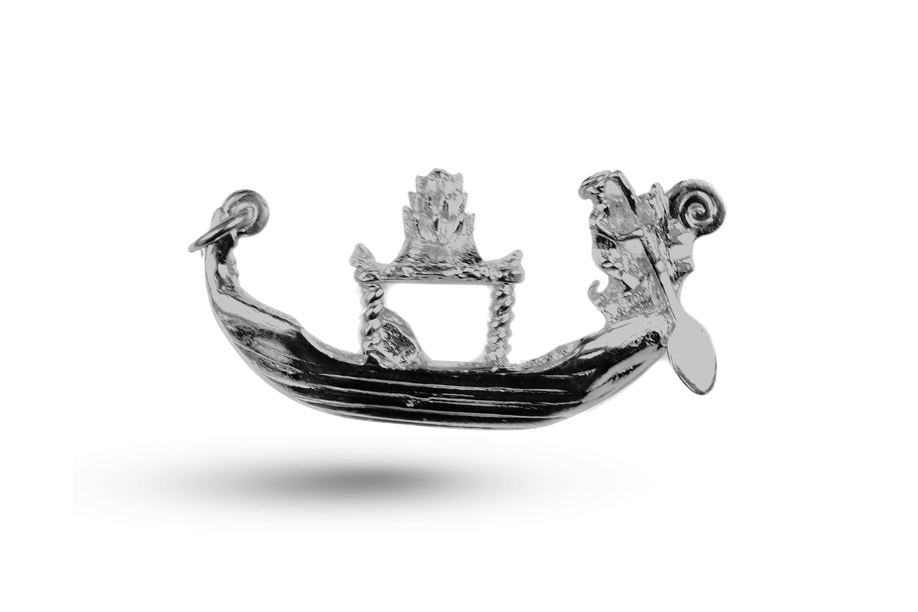 White gold Gondola charm.