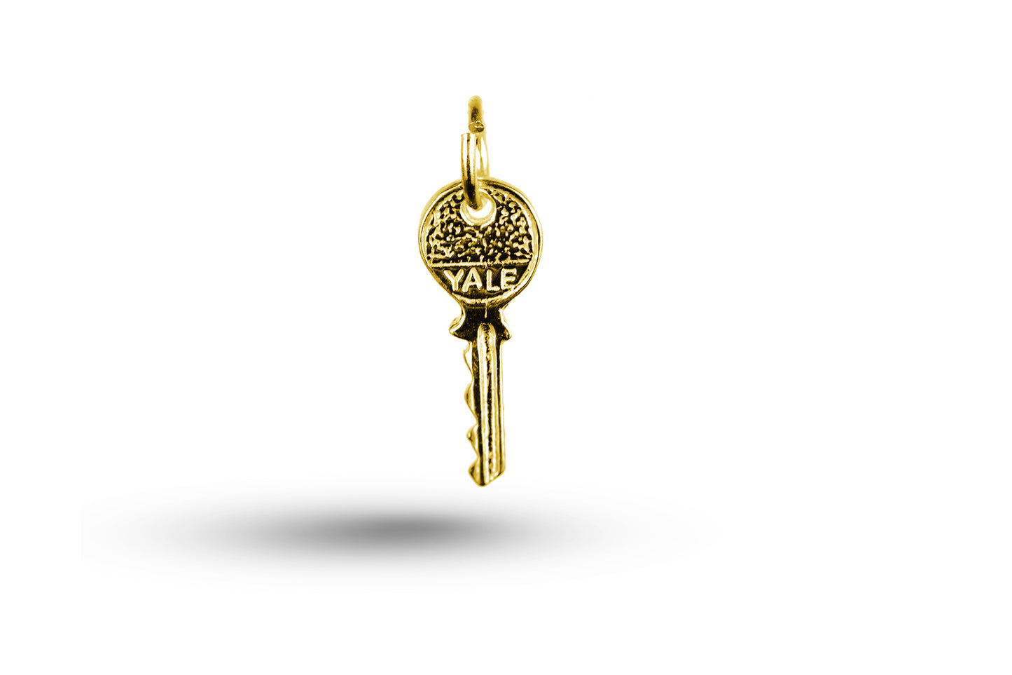 Yellow gold Yale Key charm.
