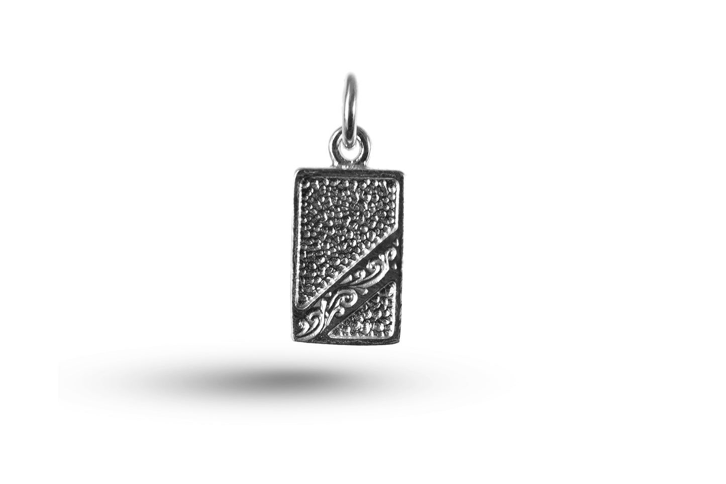White gold Fancy Tag charm.