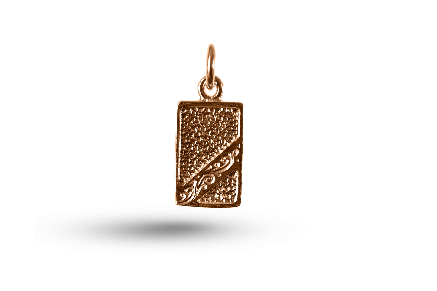 Rose gold Fancy Tag charm.