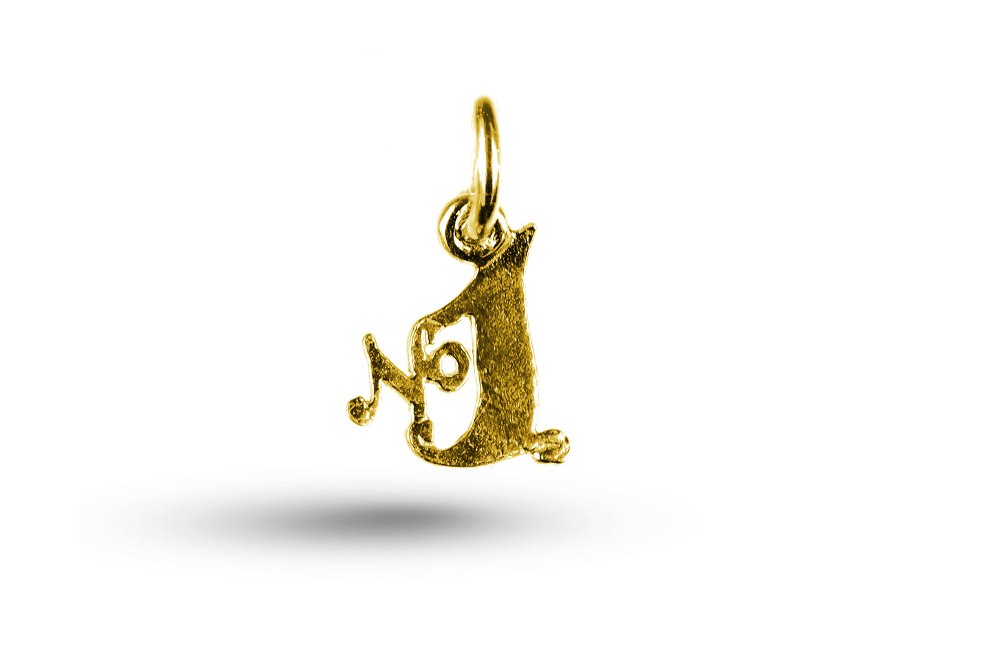 Yellow gold Number 1 charm.