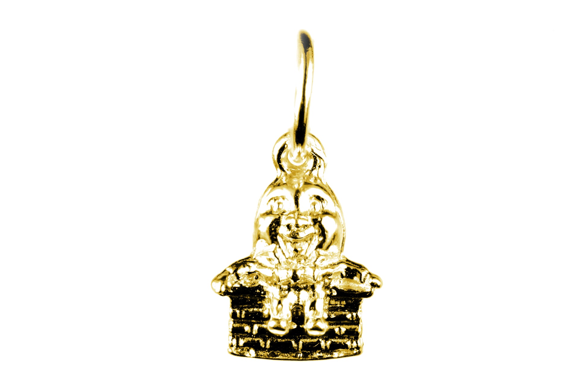 Yellow gold Humpty Dumpty charm.