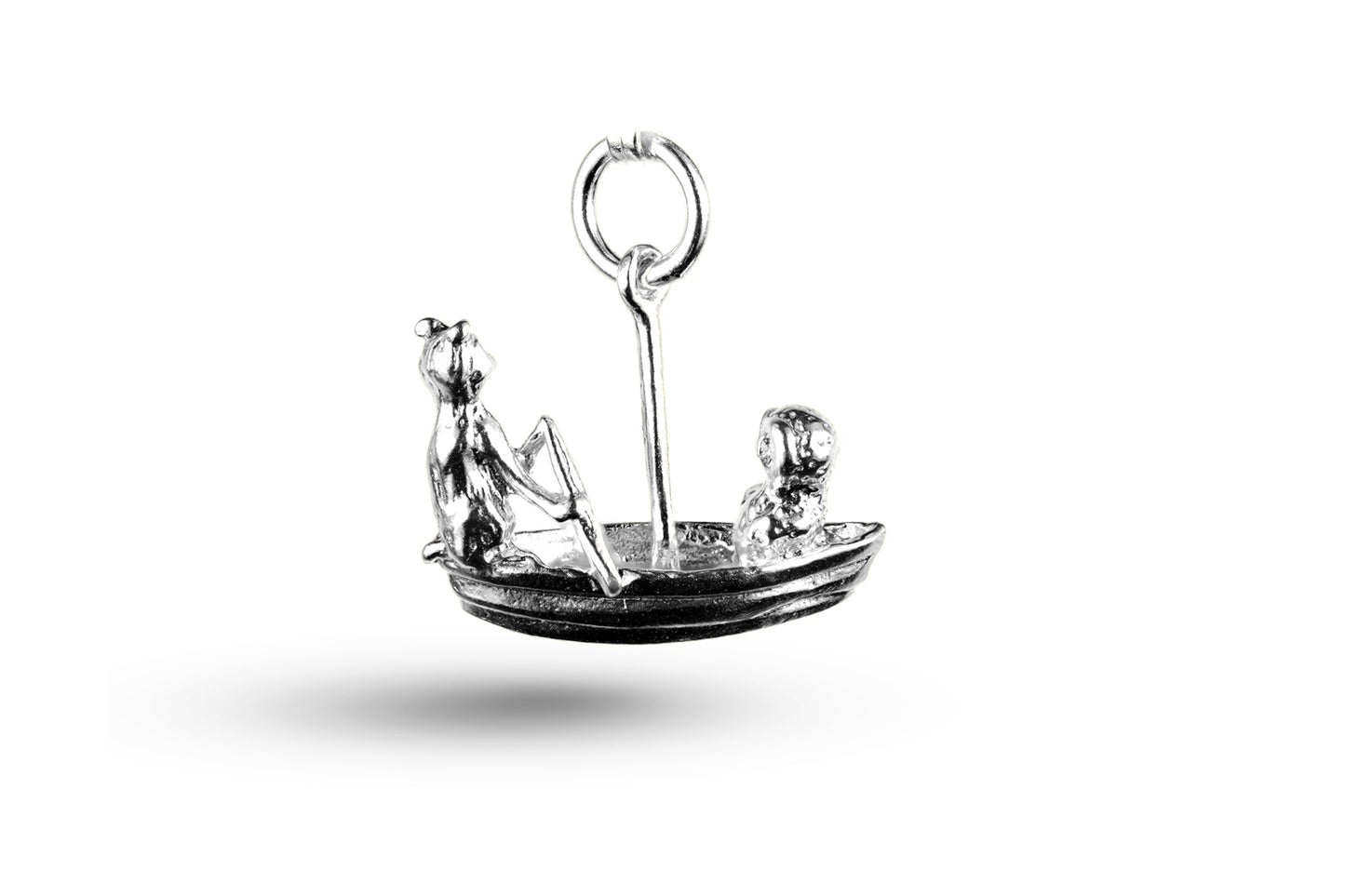 White gold Owl and Pussycat charm.