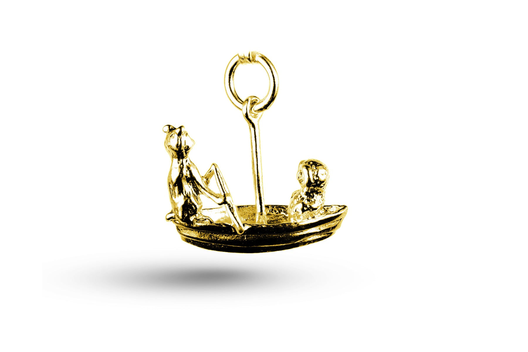 Yellow gold Owl and Pussycat charm.