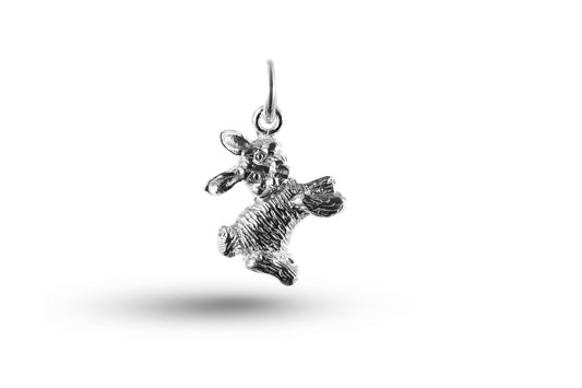 White gold Easter Bunny charm.