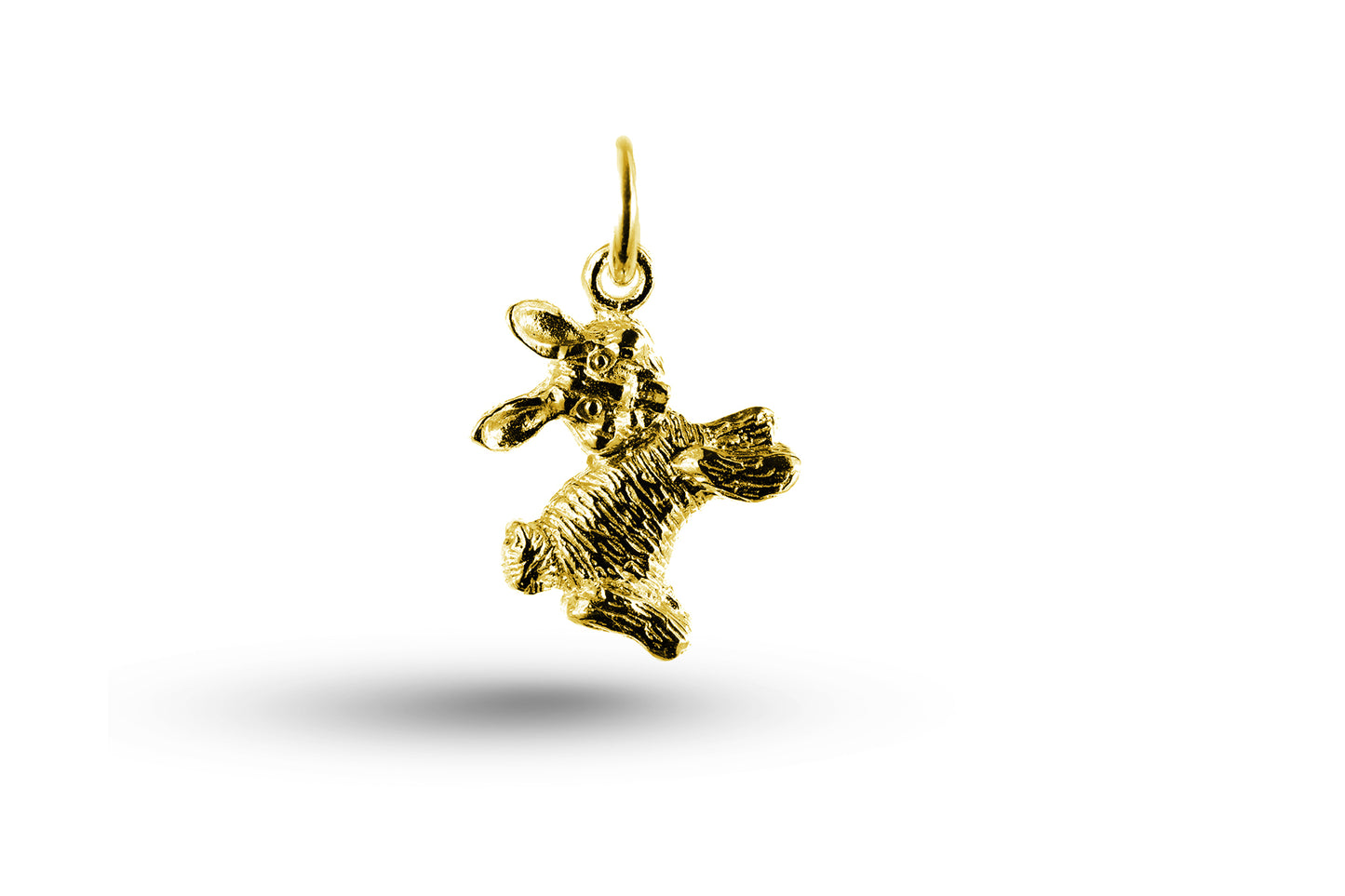Yellow gold Easter Bunny charm.