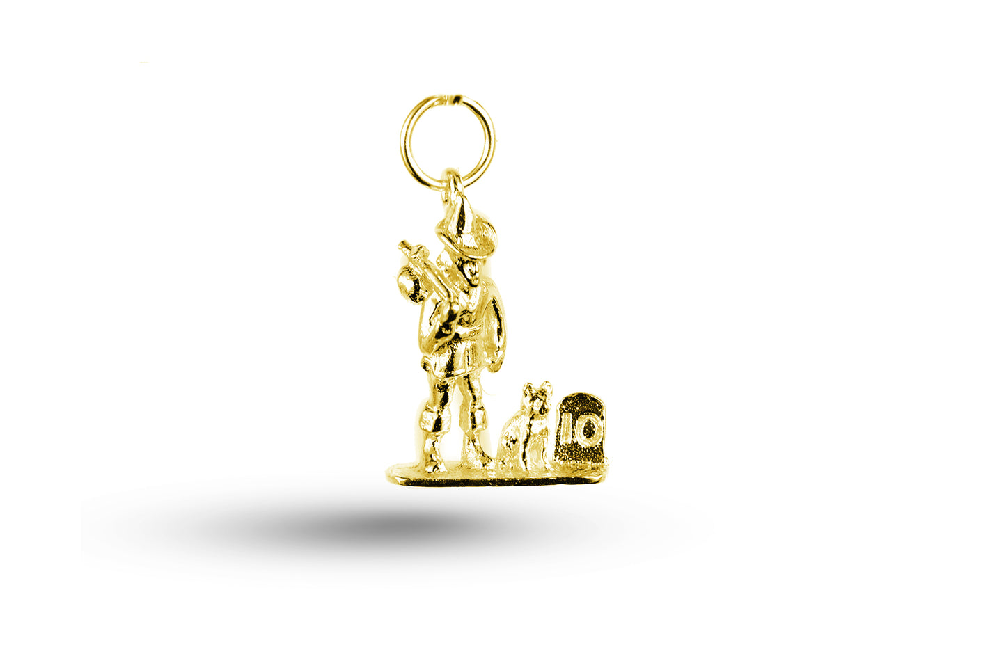 Yellow gold Dick Whittington charm.