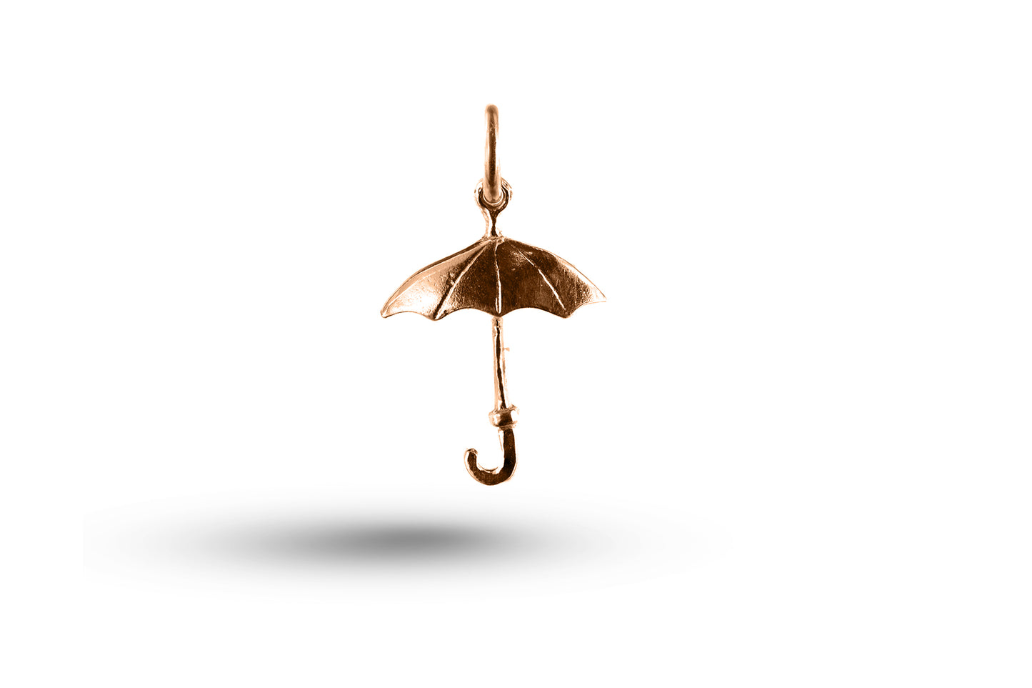 Rose gold Umbrella charm.