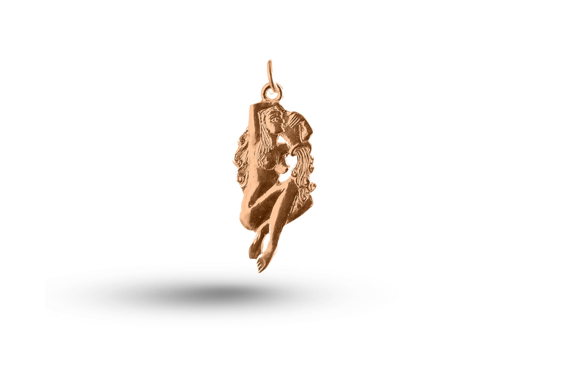 Luxury rose gold beautiful Aquarius charm.