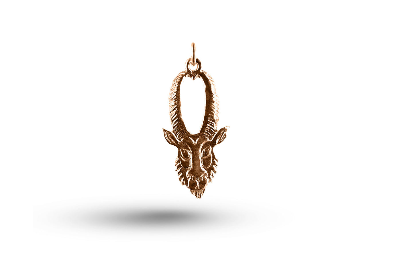 Luxury rose gold Capricorn charm.