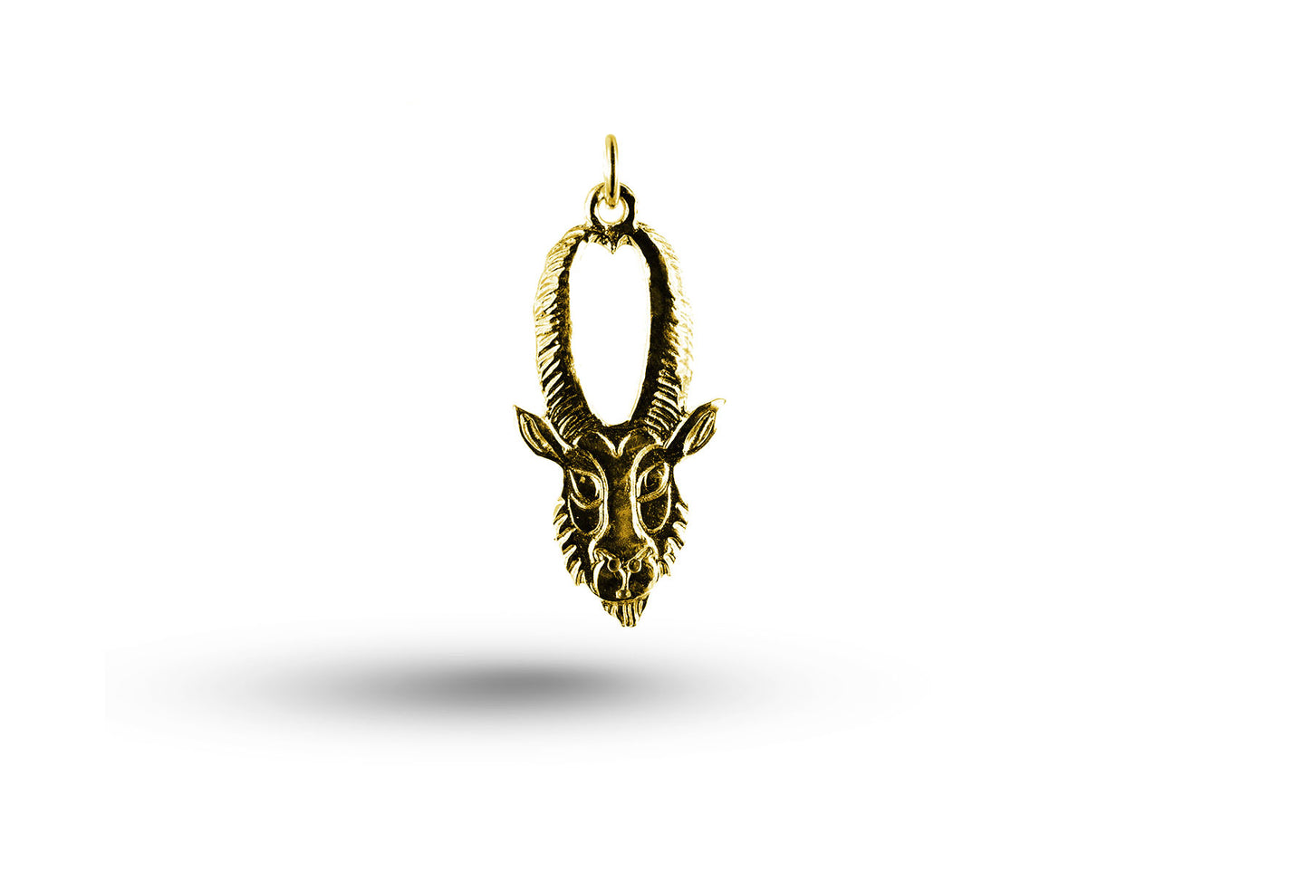 Luxury yellow gold Capricorn charm.