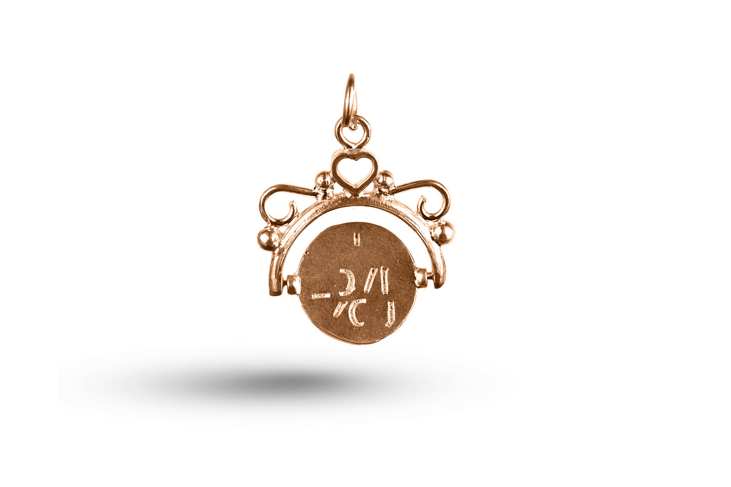 Rose gold Love Spinners charm.