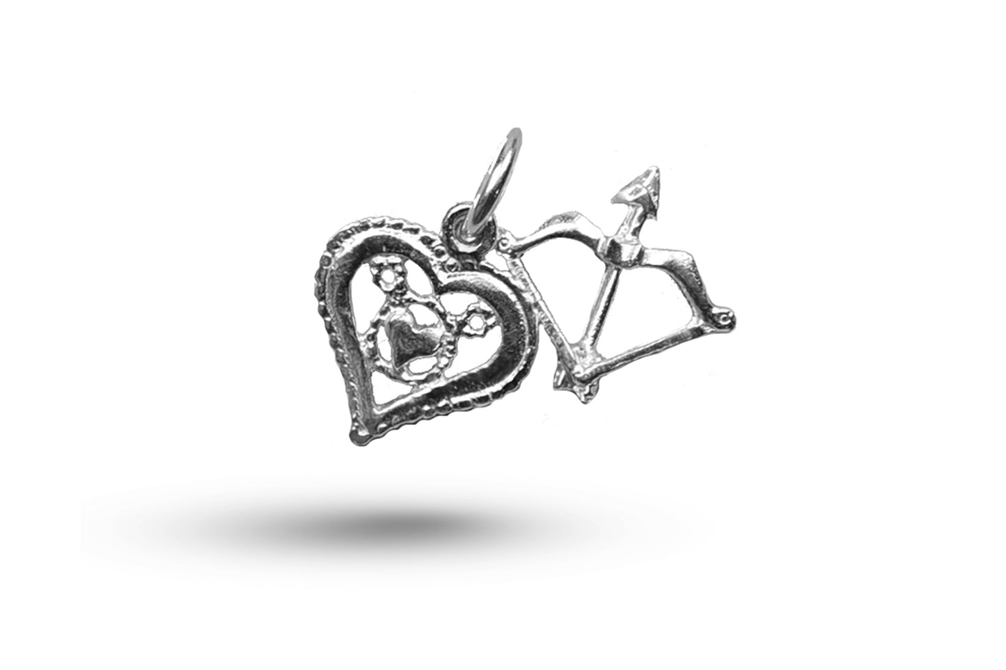 White gold Love Set 2 charm.