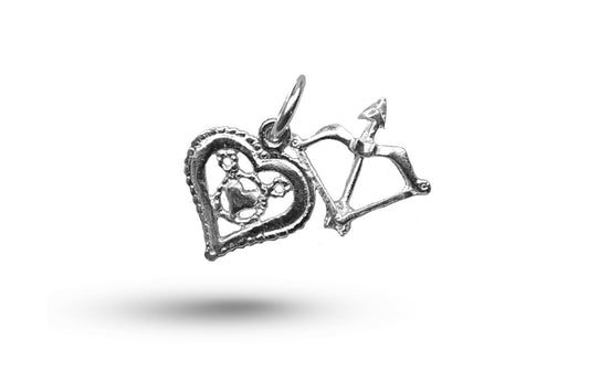 White gold Love Set 2 charm.