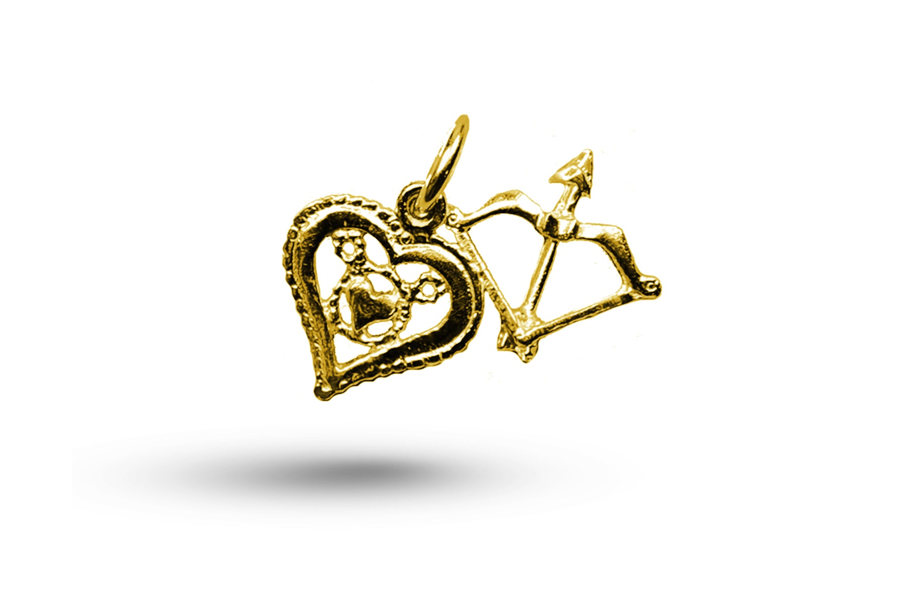 Yellow gold Love Set 2 charm.
