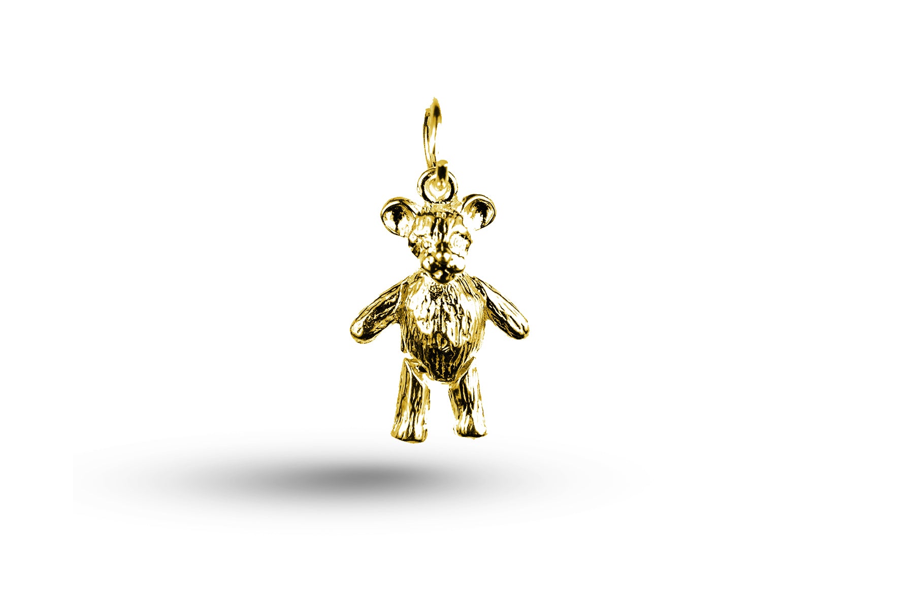 Yellow gold Standing Teddy charm.