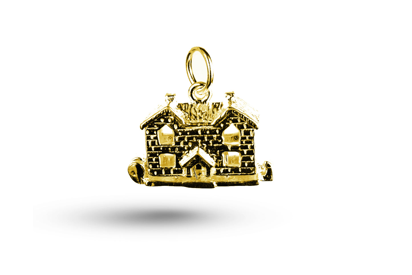 Yellow gold House charm.