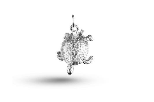 White gold Tortoise charm.