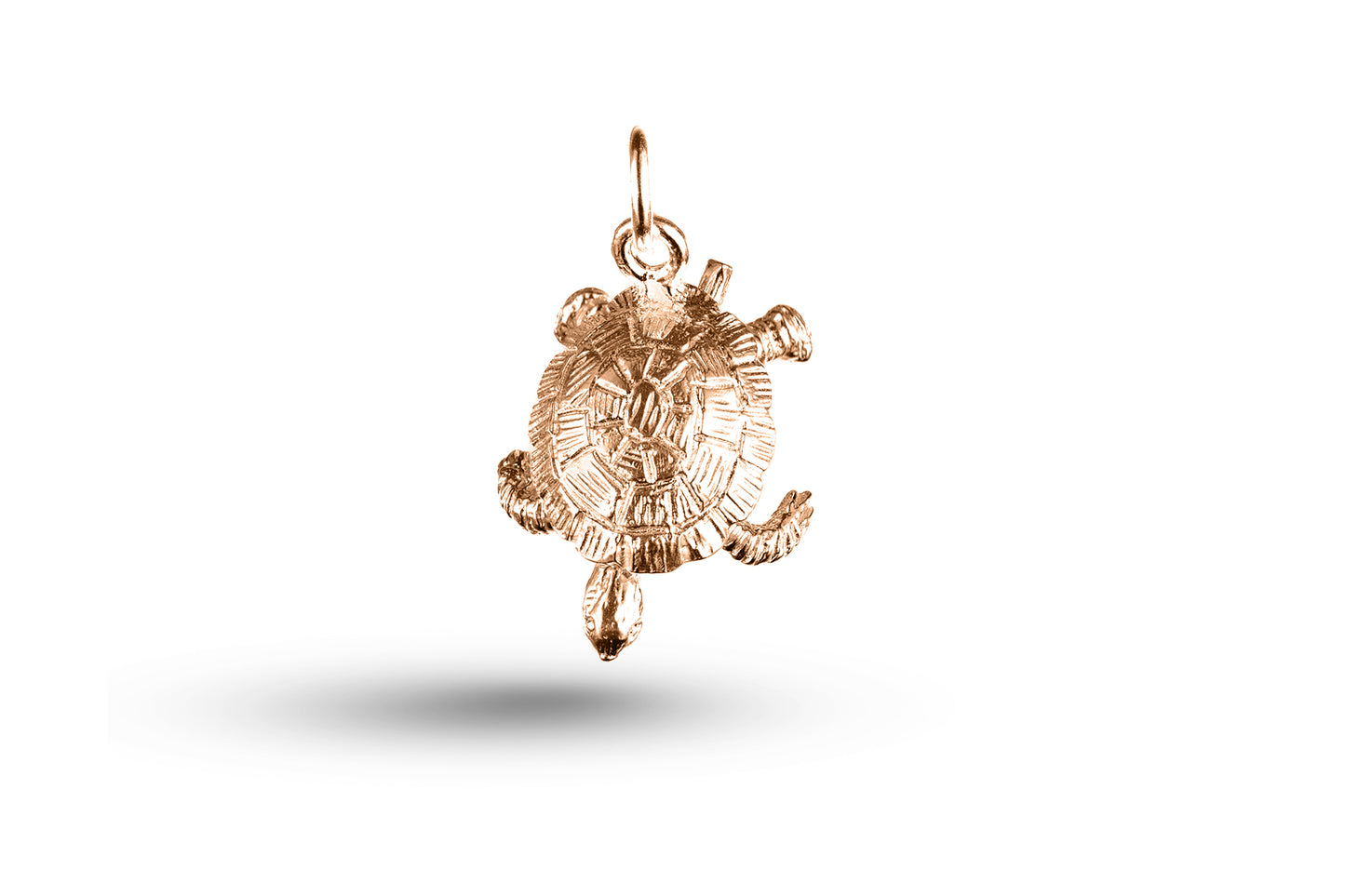Rose gold Tortoise charm.