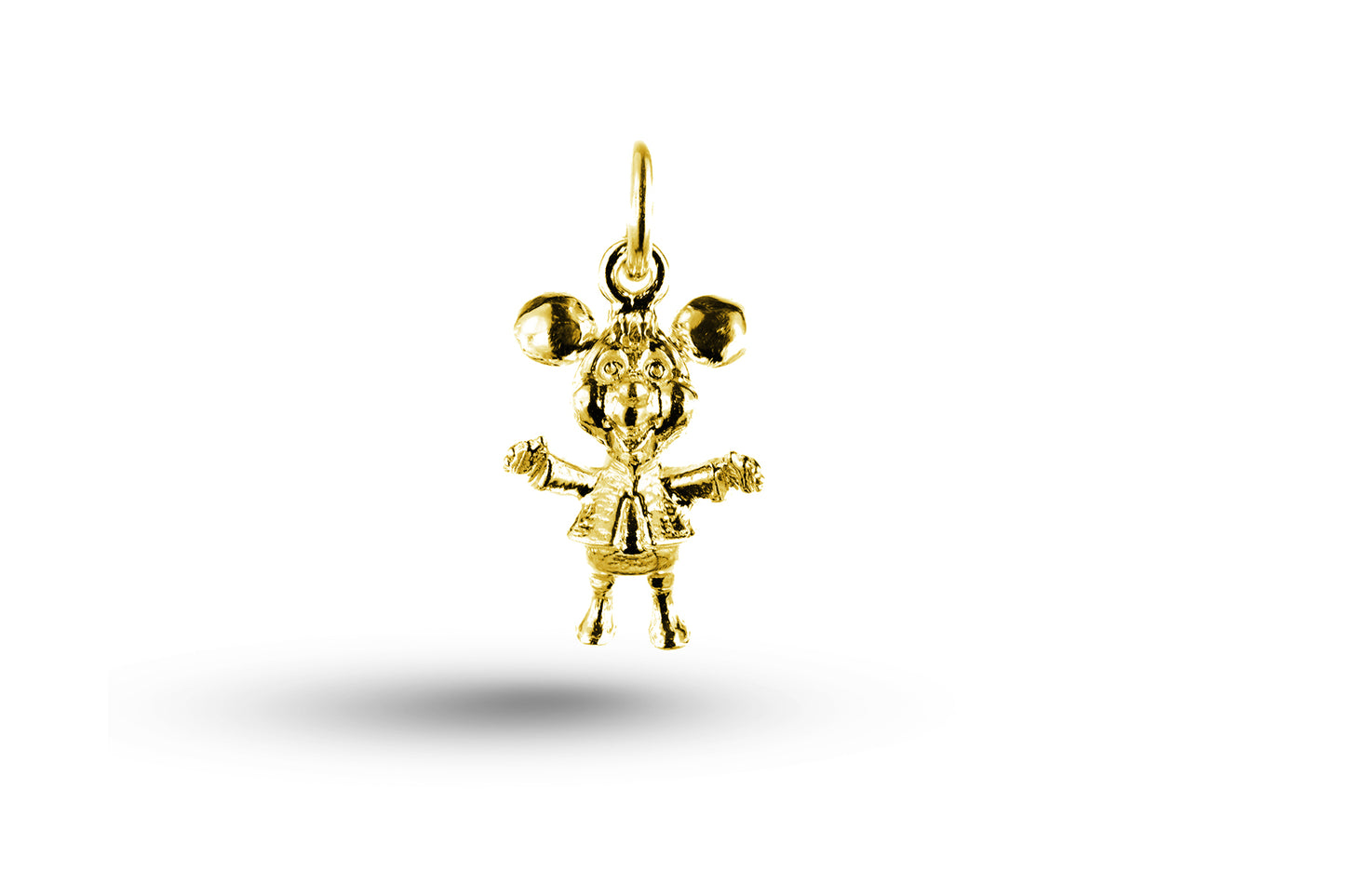 Yellow gold Topo Moving Ears charm.