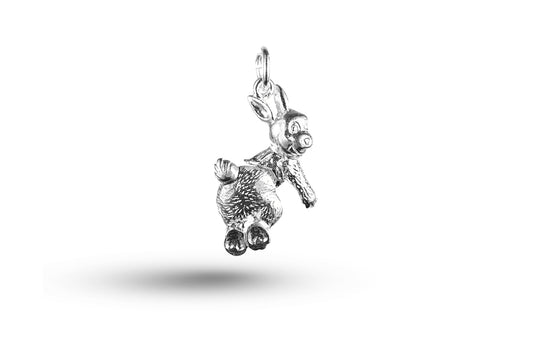 Luxury white gold Bobbing Rabbit charm.