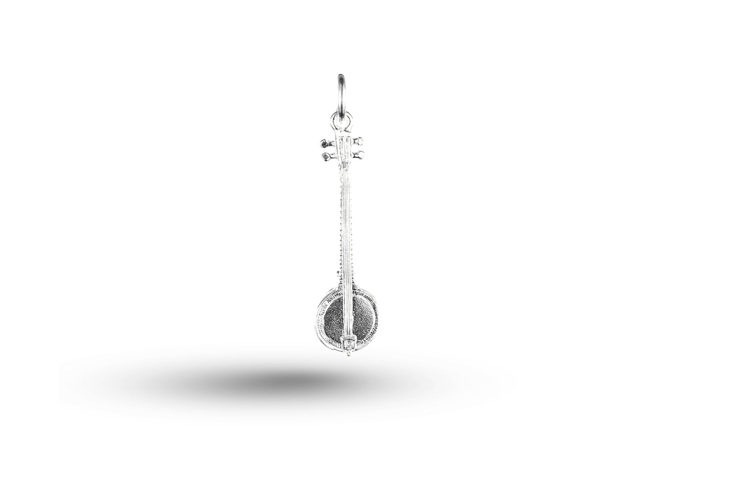 White gold Ukelele charm.