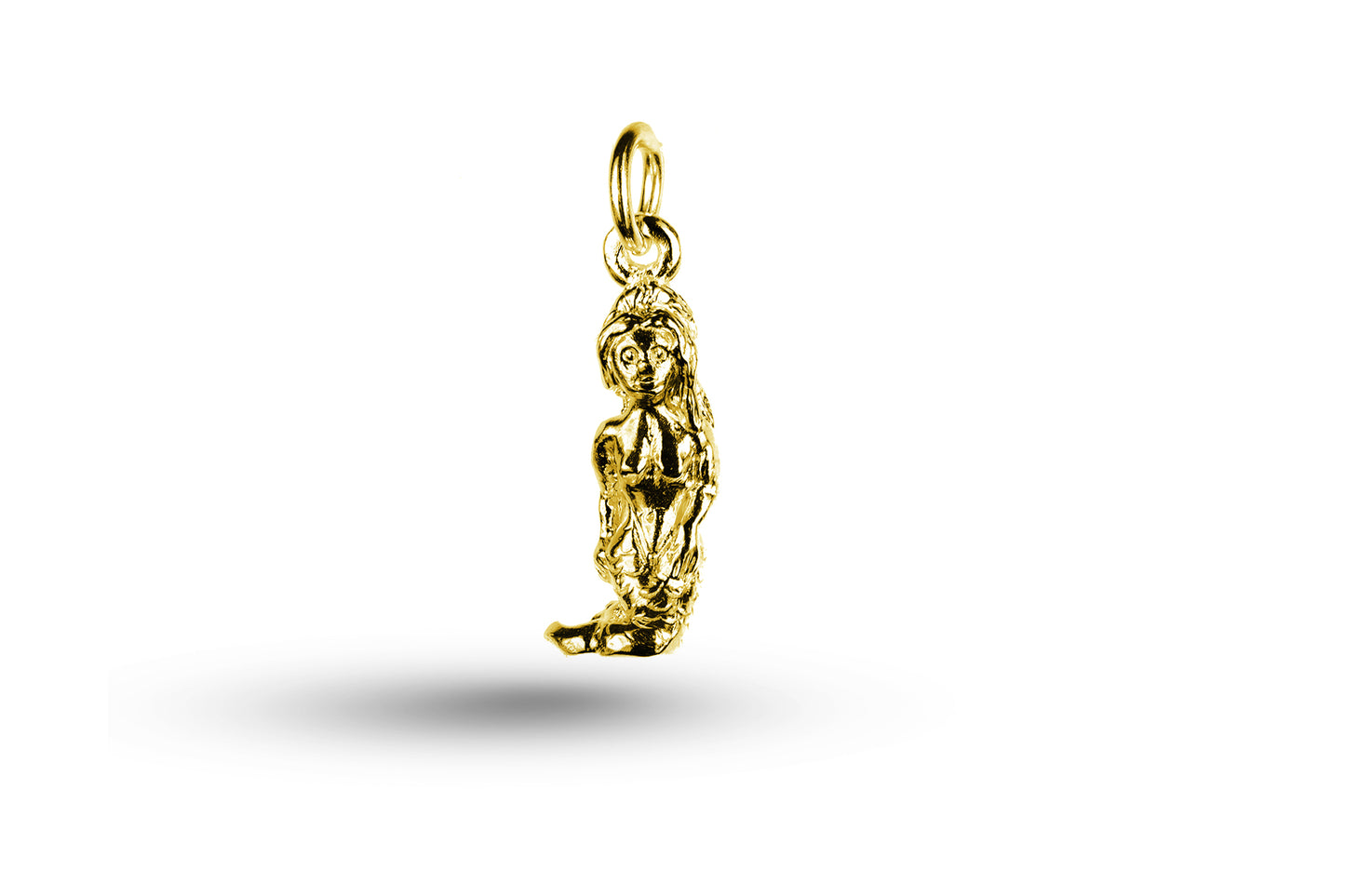 Yellow gold Mermaid charm.