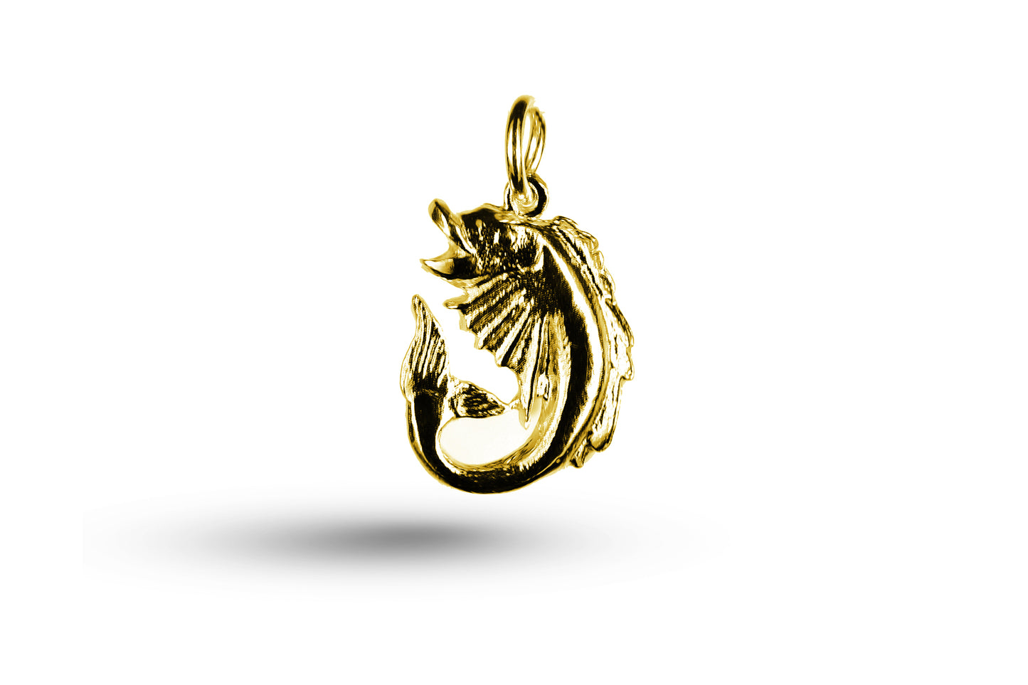 Yellow gold Fish charm.