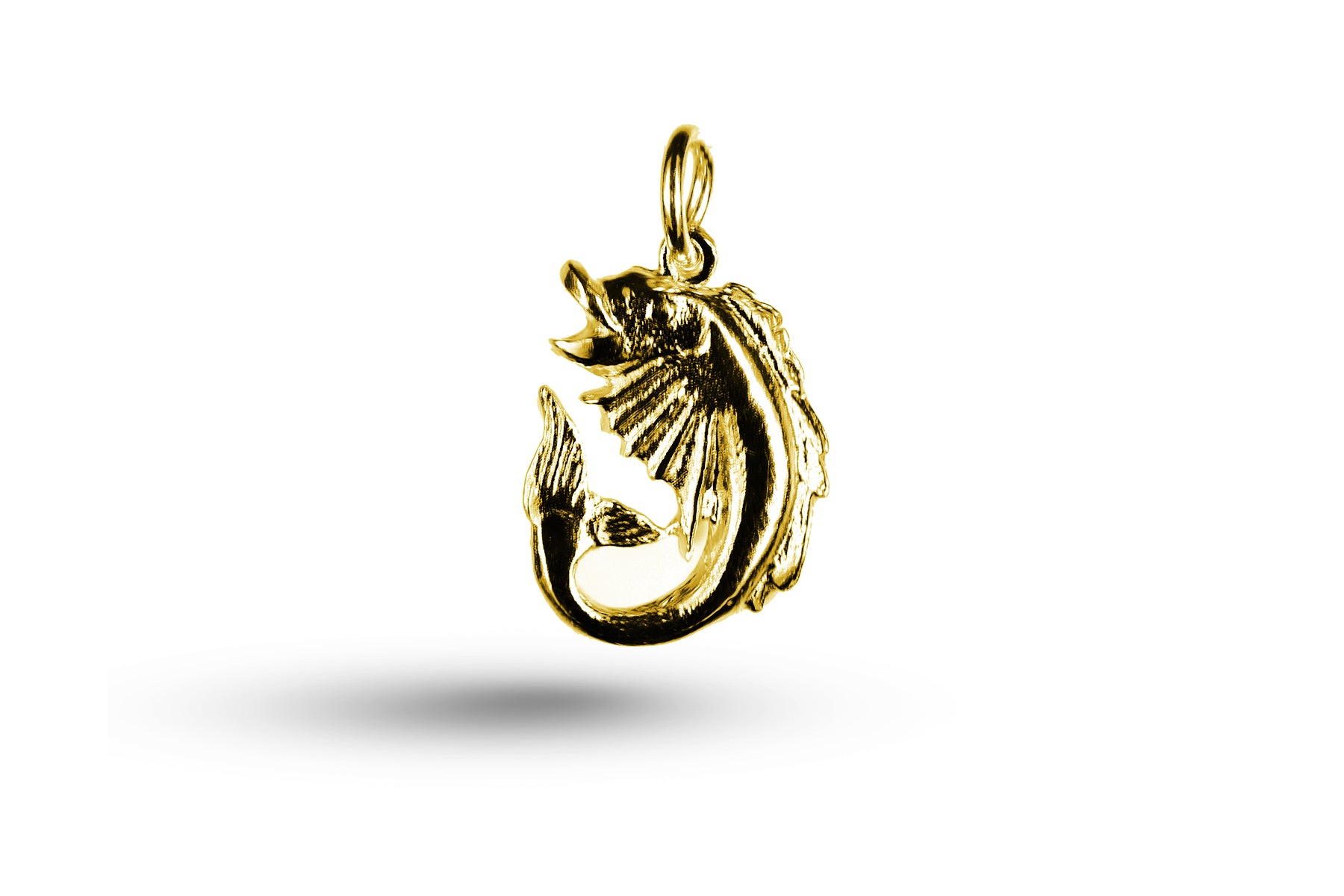 Yellow gold Fish charm.