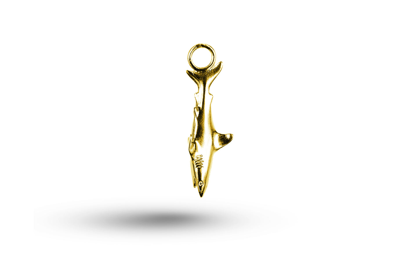 Yellow gold Heavy Shark charm.