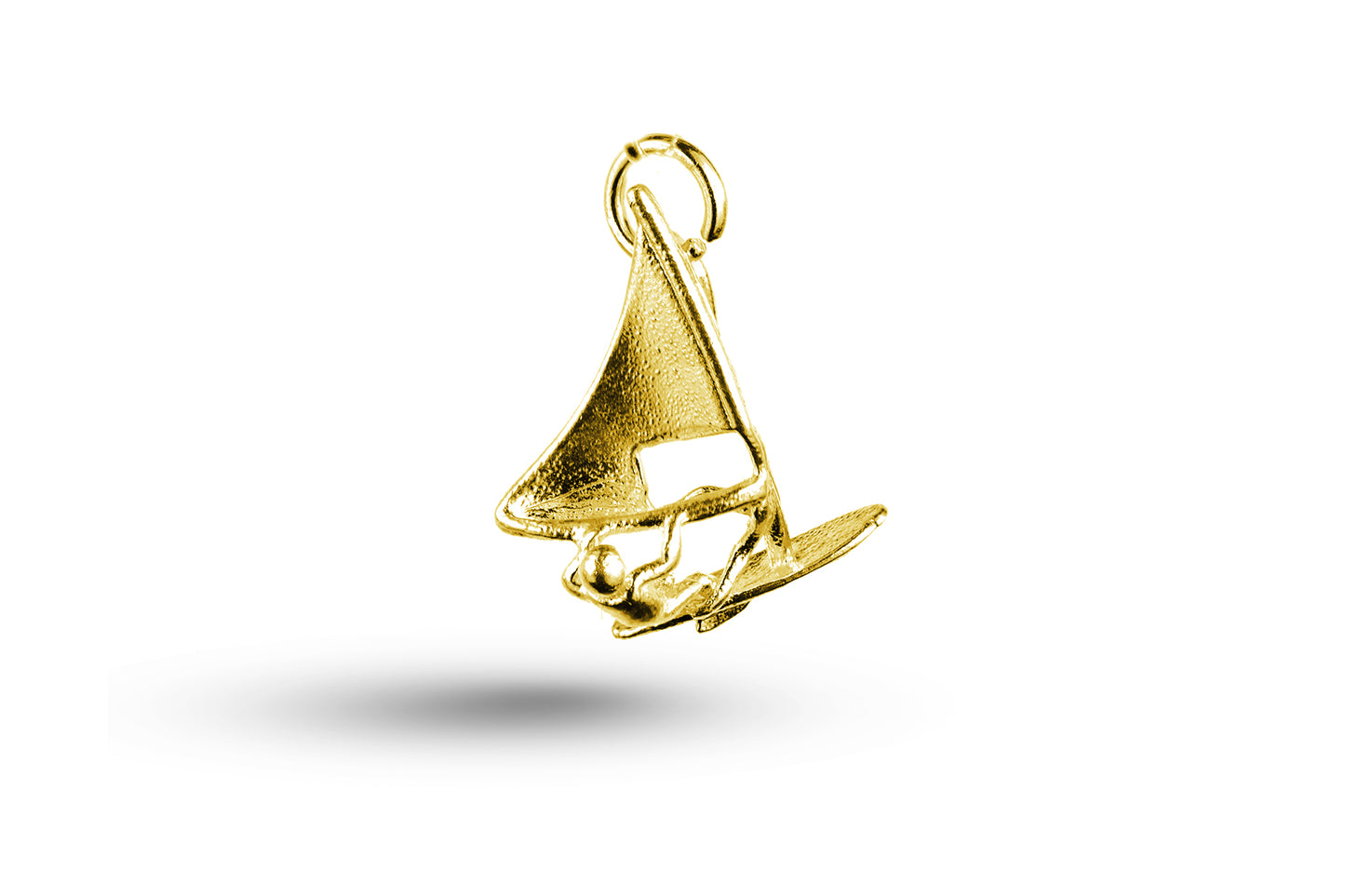 Yellow gold Windsurfer charm.