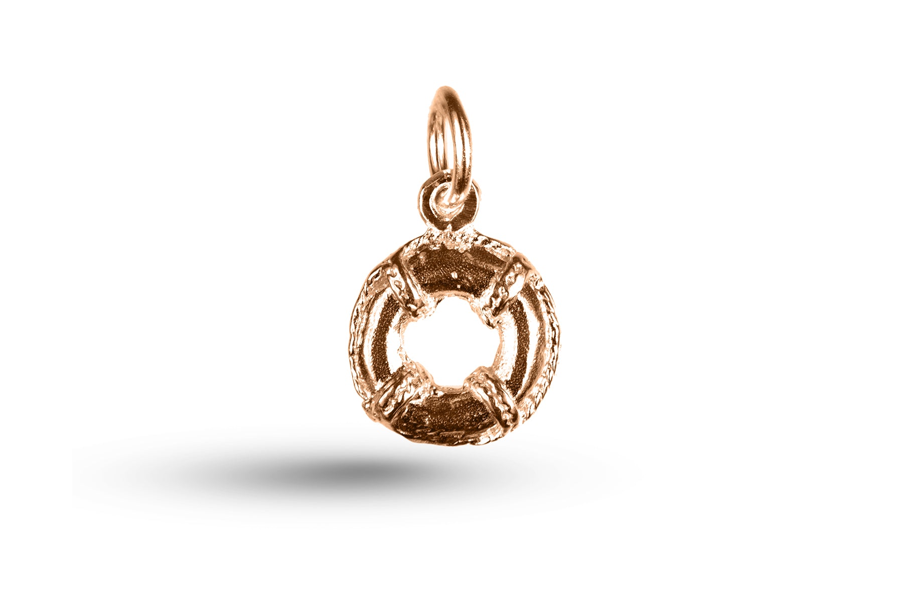 Rose gold Lifebuoy charm.