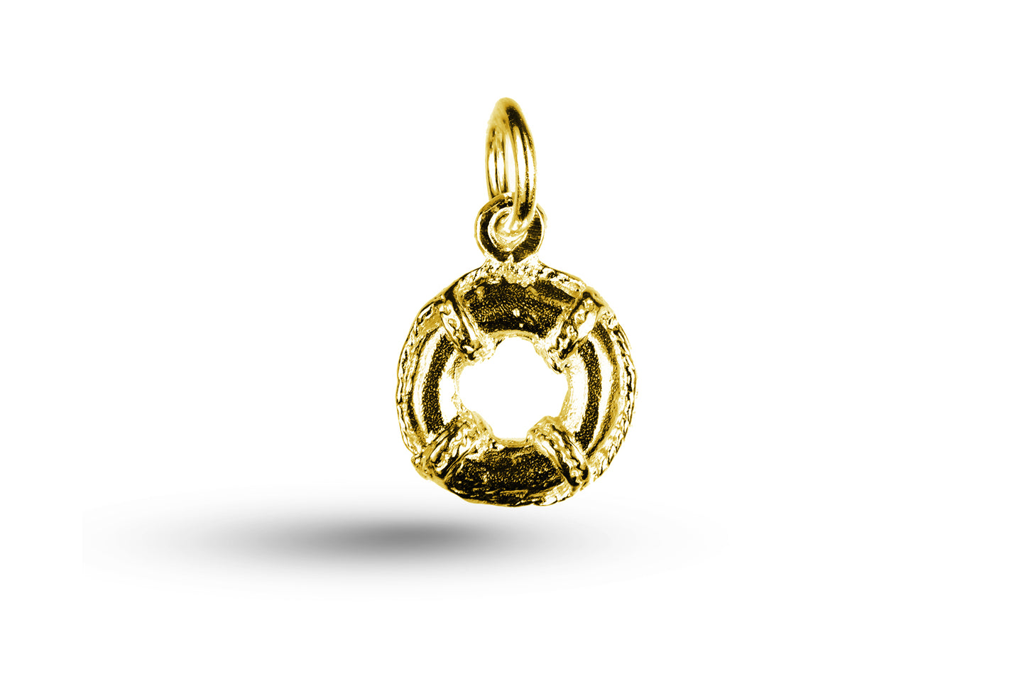 Yellow gold Lifebuoy charm.