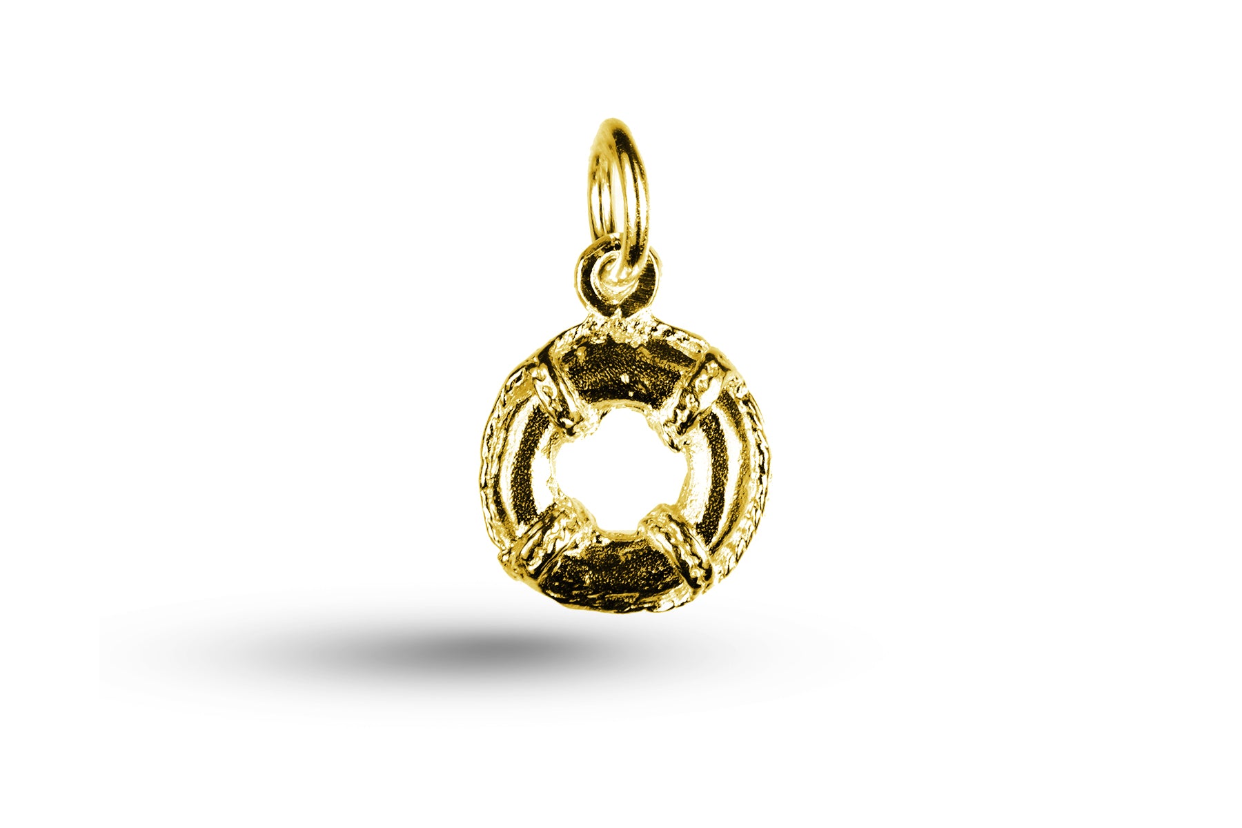 Yellow gold Lifebuoy charm.